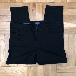 NYDJ cropped black jeans size 14